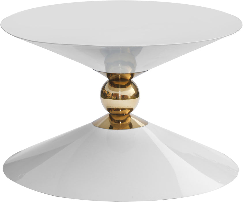 Malia White / Gold Coffee Table - Furniture Stars (Chicago, IL)