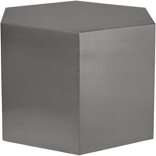 Hexagon Brushed Chrome Coffee Table - Furniture Stars (Chicago, IL)