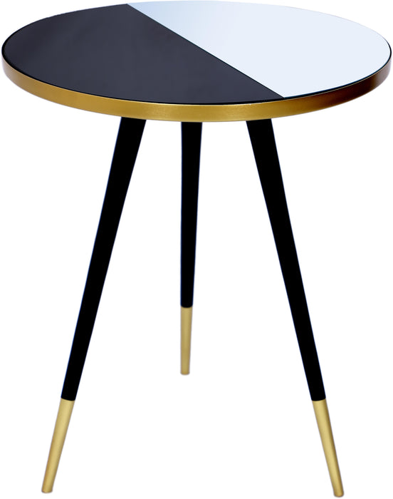 Reflection Gold / Black End Table - Furniture Stars (Chicago, IL)