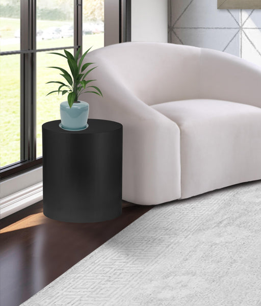 Cylinder Matte Black End Table - Furniture Stars (Chicago, IL)