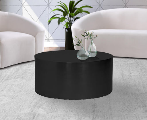 Cylinder Matte Black Coffee Table - Furniture Stars (Chicago, IL)