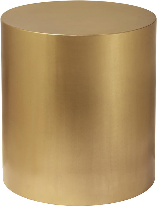 Cylinder Brushed Gold End Table - Furniture Stars (Chicago, IL)