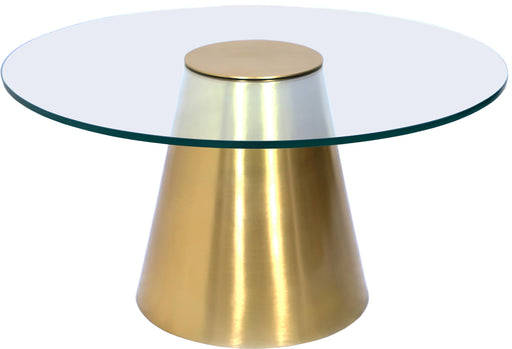 Glassimo Brushed Gold Coffee Table - Furniture Stars (Chicago, IL)