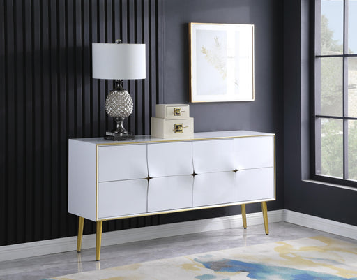 Pop White / Gold Sideboard/Buffet - Furniture Stars (Chicago, IL)