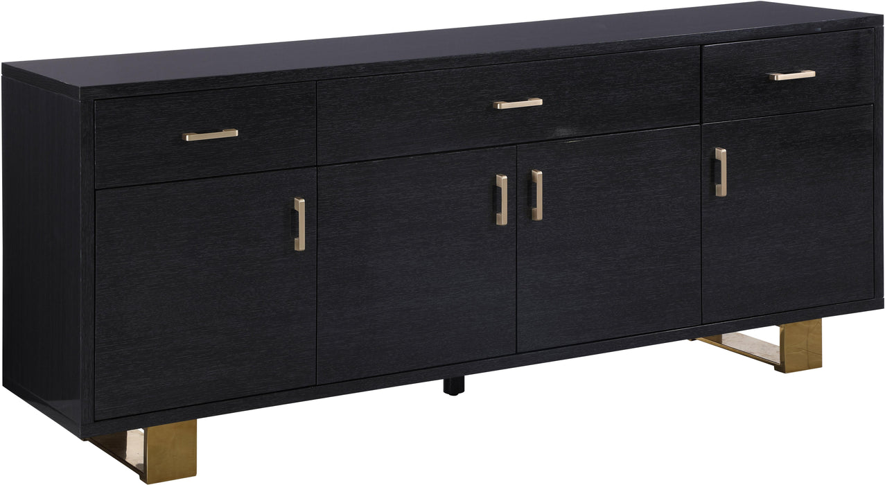 Excel Grey Oak Veneer Lacquer Sideboard/Buffet - Furniture Stars (Chicago, IL)