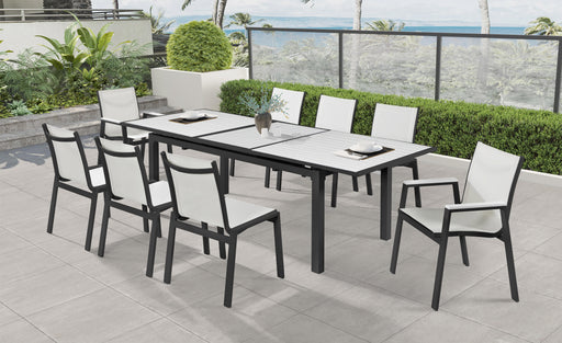 Nizuc White manufactured wood Outdoor Patio Aluminum Dining Table - Furniture Stars (Chicago, IL)