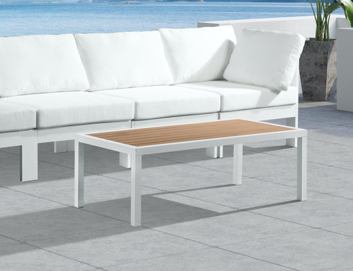 Nizuc Brown manufactured wood Outdoor Patio Aluminum Coffee Table - Furniture Stars (Chicago, IL)