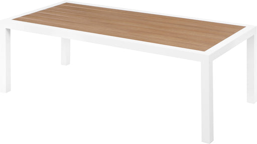 Nizuc Brown manufactured wood Outdoor Patio Aluminum Coffee Table - Furniture Stars (Chicago, IL)