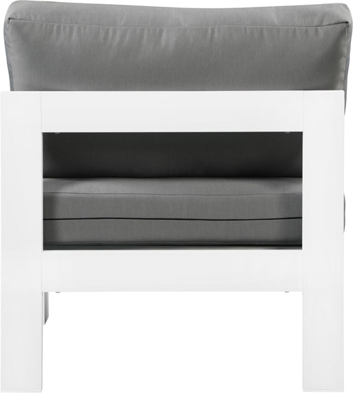 Nizuc Grey Waterproof Fabric Outdoor Patio Aluminum Armless Chair - Furniture Stars (Chicago, IL)