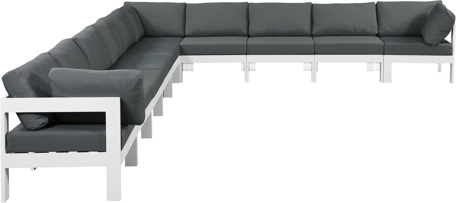 Nizuc Grey Waterproof Fabric Outdoor Patio Modular Sectional - Furniture Stars (Chicago, IL)