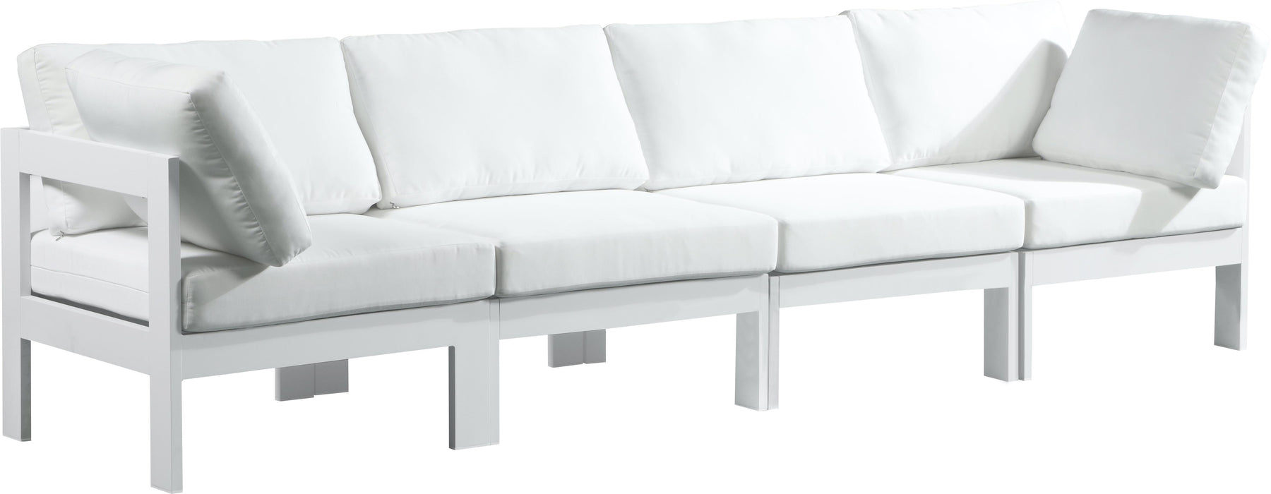 Nizuc White Waterproof Fabric Outdoor Patio Modular Sofa - Furniture Stars (Chicago, IL)