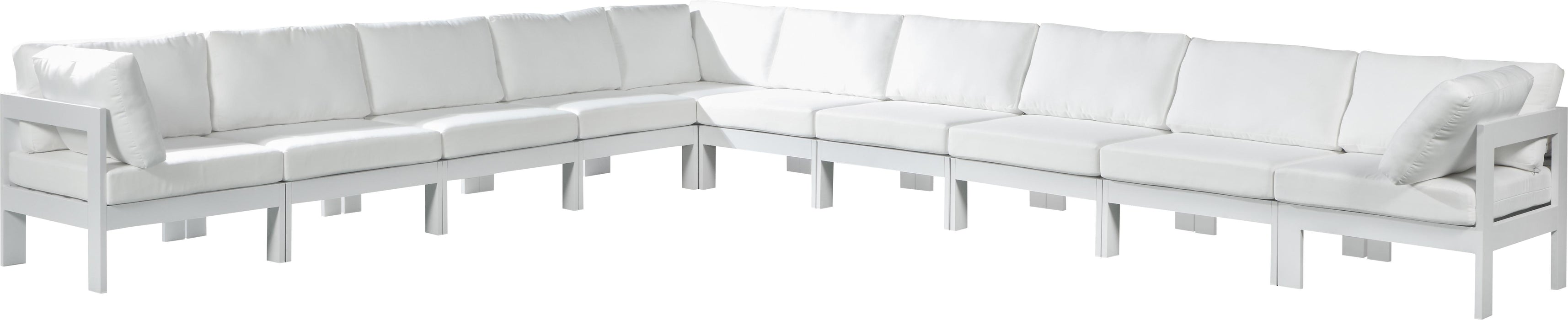 Nizuc White Waterproof Fabric Outdoor Patio Modular Sectional - Furniture Stars (Chicago, IL)