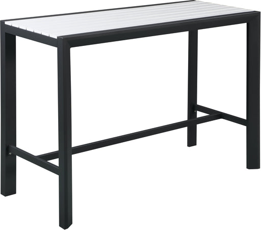 Nizuc White manufactured wood Outdoor Patio Aluminum Rectangle Bar Table - Furniture Stars (Chicago, IL)