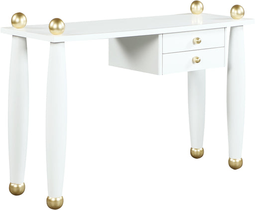 Etro White / Gold Desk/Console - Furniture Stars (Chicago, IL)