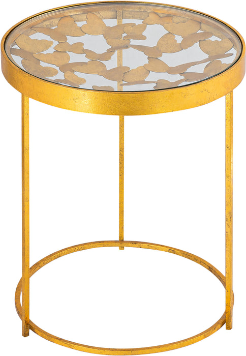 Butterfly Gold End Table - Furniture Stars (Chicago, IL)