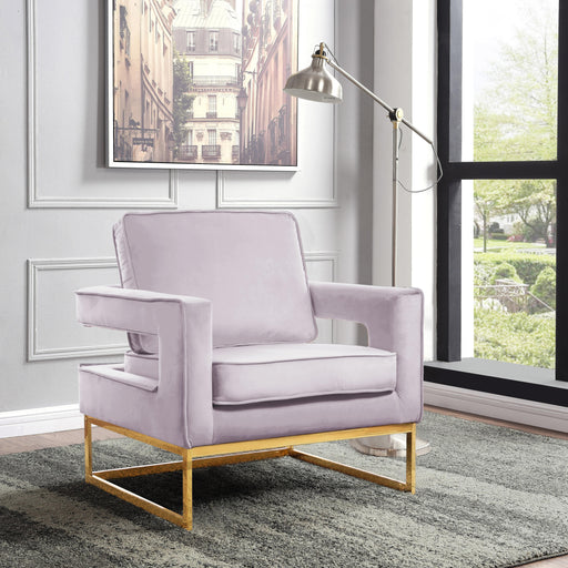 Noah Pink Velvet Accent Chair - Furniture Stars (Chicago, IL)