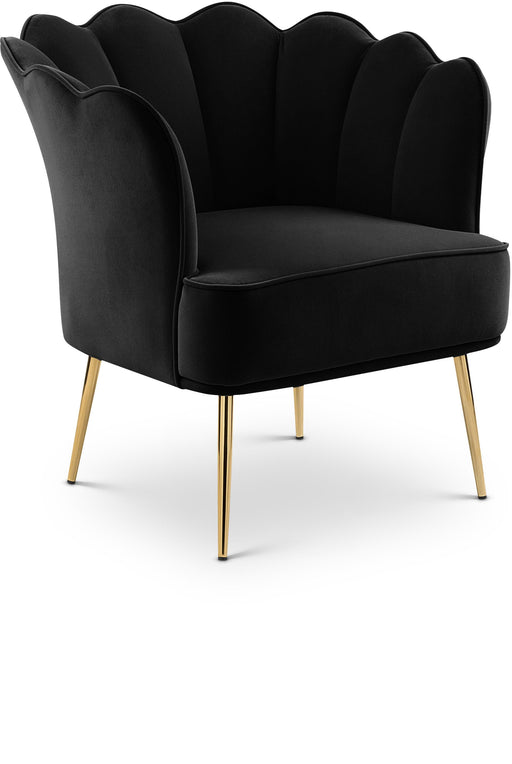 Jester Black Velvet Accent Chair - Furniture Stars (Chicago, IL)