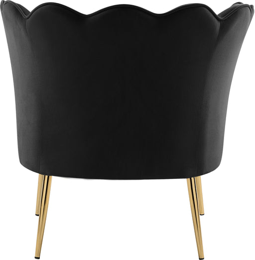 Jester Black Velvet Accent Chair - Furniture Stars (Chicago, IL)