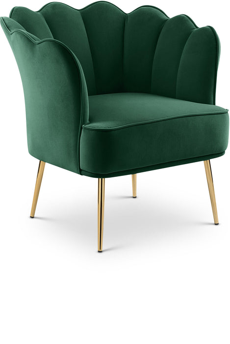 Jester Green Velvet Accent Chair - Furniture Stars (Chicago, IL)