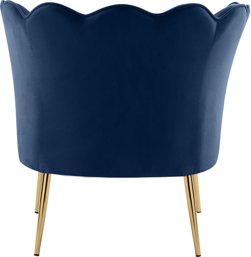 Jester Navy Velvet Accent Chair - Furniture Stars (Chicago, IL)