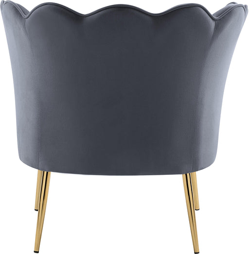 Jester Grey Velvet Accent Chair - Furniture Stars (Chicago, IL)