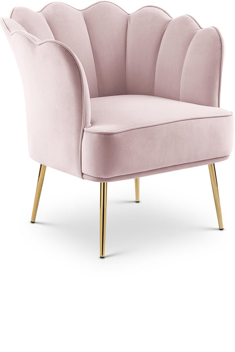 Jester Pink Velvet Accent Chair - Furniture Stars (Chicago, IL)