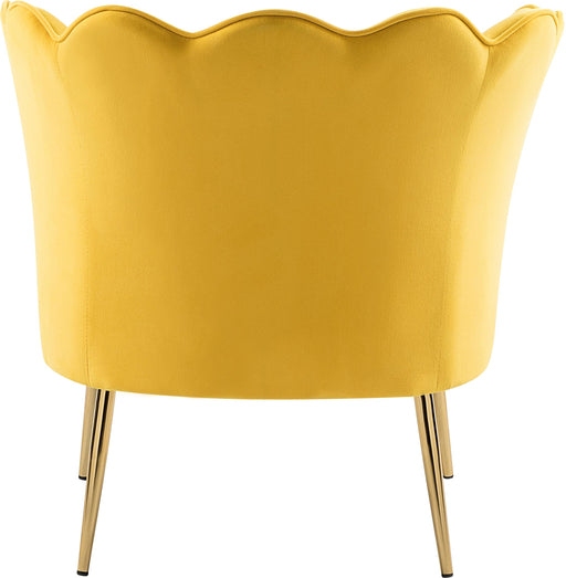 Jester Yellow Velvet Accent Chair - Furniture Stars (Chicago, IL)