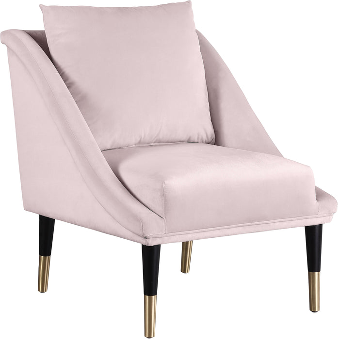 Elegante Pink Velvet Accent Chair - Furniture Stars (Chicago, IL)