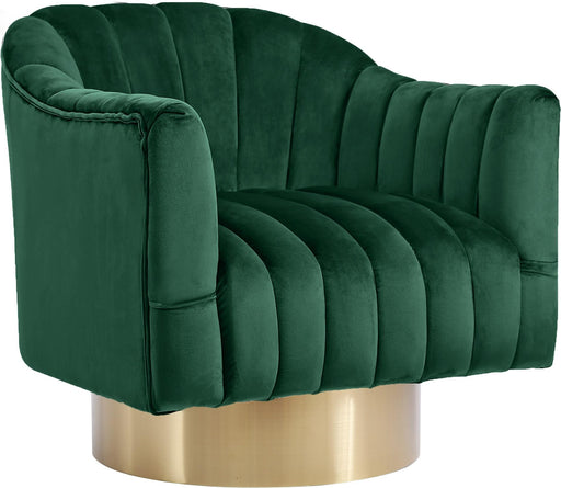 Farrah Green Velvet Accent Chair - Furniture Stars (Chicago, IL)