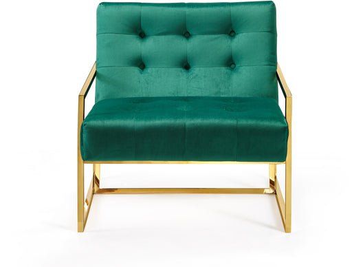Pierre Green Velvet Accent Chair - Furniture Stars (Chicago, IL)