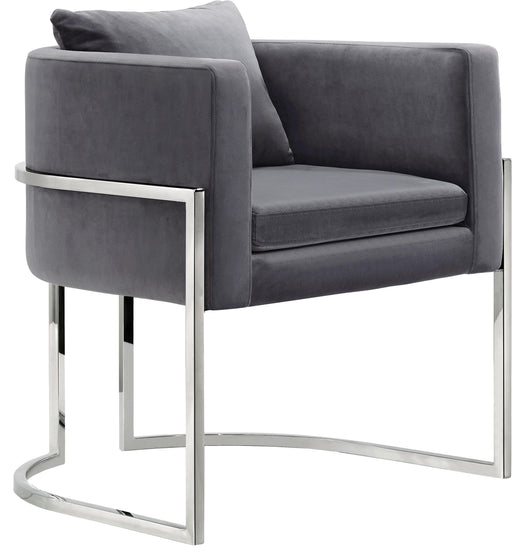 Pippa Grey Velvet Accent Chair - Furniture Stars (Chicago, IL)