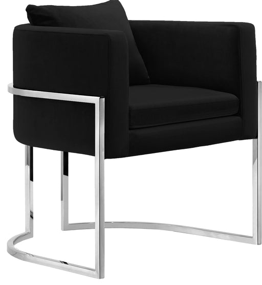 Pippa Black Velvet Accent Chair - Furniture Stars (Chicago, IL)