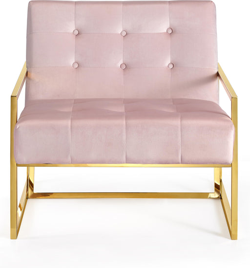 Pierre Pink Velvet Accent Chair - Furniture Stars (Chicago, IL)