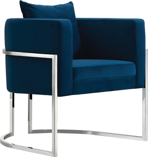 Pippa Navy Velvet Accent Chair - Furniture Stars (Chicago, IL)