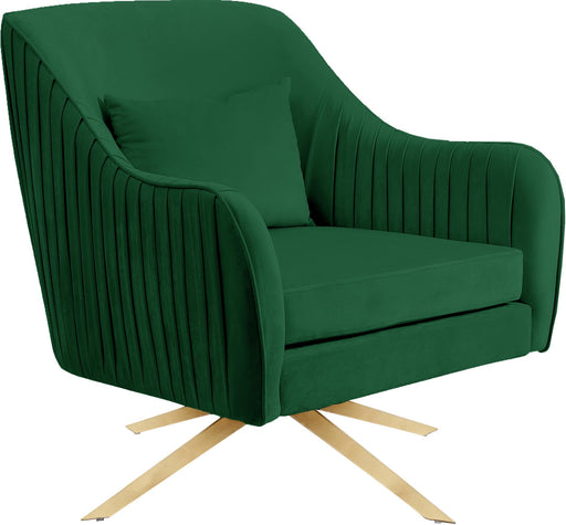 Paloma Green Velvet Accent Chair - Furniture Stars (Chicago, IL)