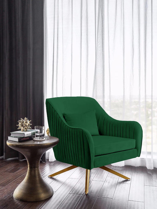 Paloma Green Velvet Accent Chair - Furniture Stars (Chicago, IL)