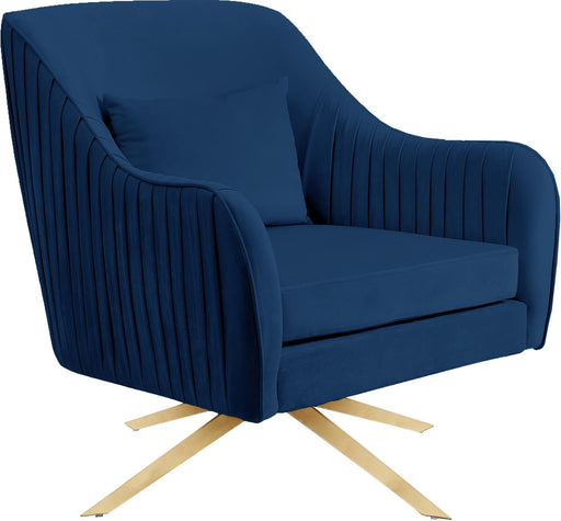 Paloma Navy Velvet Accent Chair - Furniture Stars (Chicago, IL)
