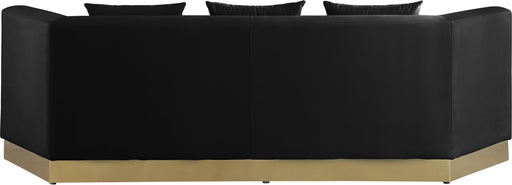 Marquis Black Velvet Sofa - Furniture Stars (Chicago, IL)