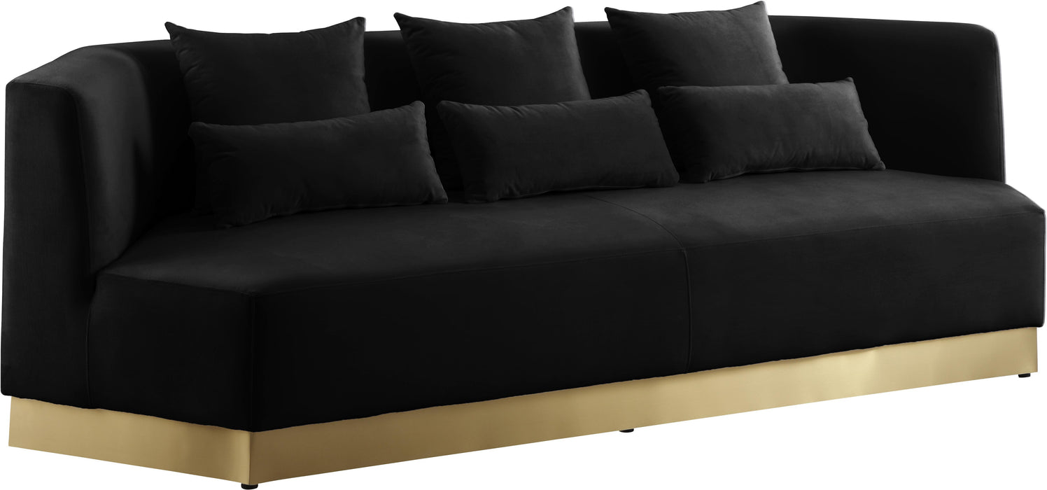 Marquis Black Velvet Sofa - Furniture Stars (Chicago, IL)