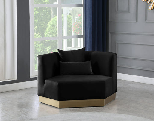Marquis Black Velvet Chair - Furniture Stars (Chicago, IL)