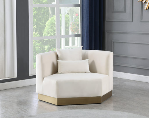 Marquis Cream Velvet Chair - Furniture Stars (Chicago, IL)