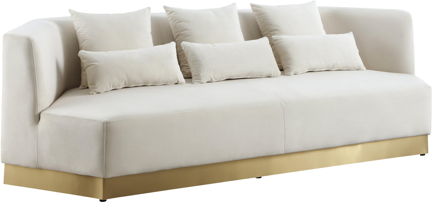 Marquis Cream Velvet Sofa - Furniture Stars (Chicago, IL)
