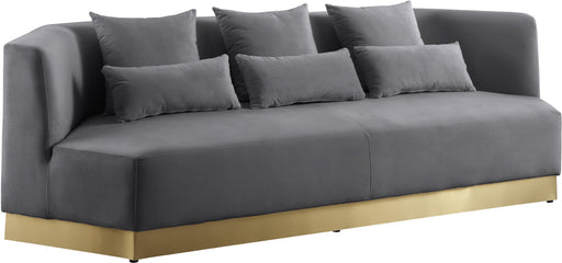 Marquis Grey Velvet Sofa - Furniture Stars (Chicago, IL)