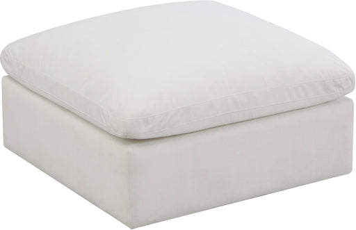 Plush Cream Velvet Standard Cloud Modular Ottoman - Furniture Stars (Chicago, IL)