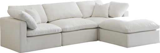 Plush Cream Velvet Standard Cloud Modular Sectional - Furniture Stars (Chicago, IL)
