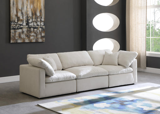 Plush Cream Velvet Standard Cloud Modular Sofa - Furniture Stars (Chicago, IL)