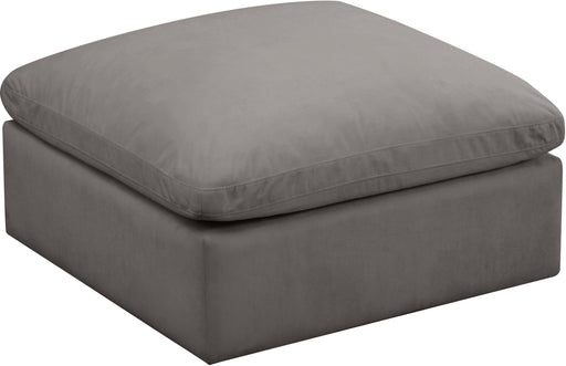 Plush Grey Velvet Standard Cloud Modular Ottoman - Furniture Stars (Chicago, IL)