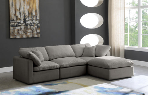 Plush Grey Velvet Standard Cloud Modular Sectional - Furniture Stars (Chicago, IL)