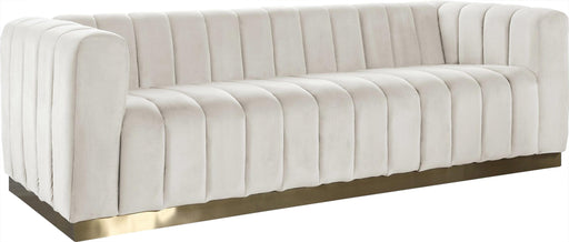 Marlon Cream Velvet Sofa - Furniture Stars (Chicago, IL)