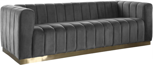 Marlon Grey Velvet Sofa - Furniture Stars (Chicago, IL)